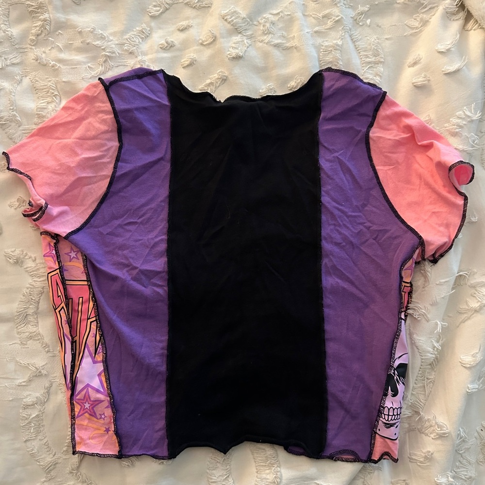 Patchwork Crop Top - Picture 2 of 3